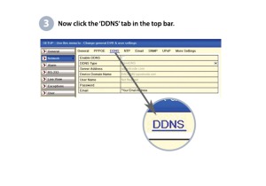 3. Now click the 'DDNS' tab in the top bar. 